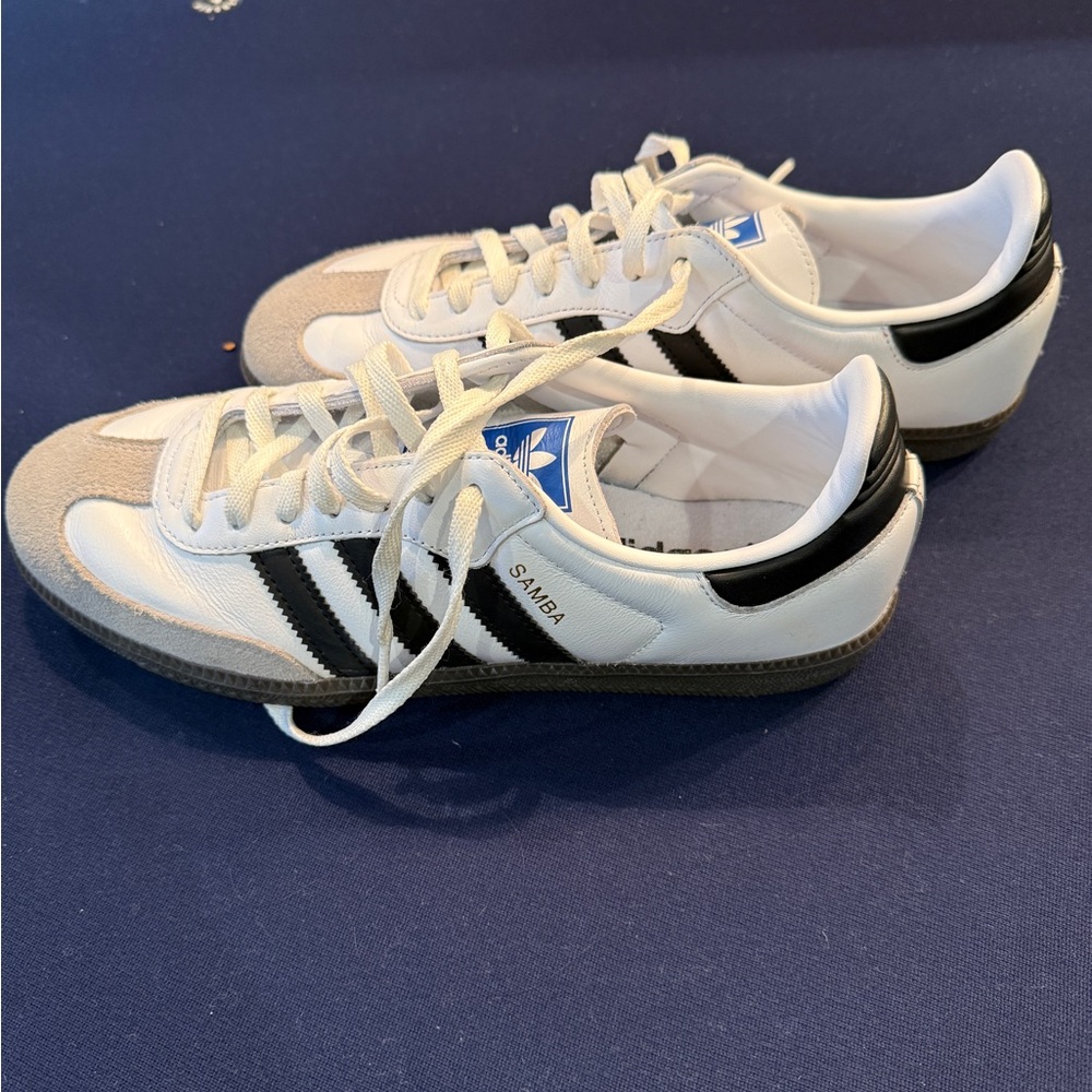 Adidas White and Black Classic Trainers